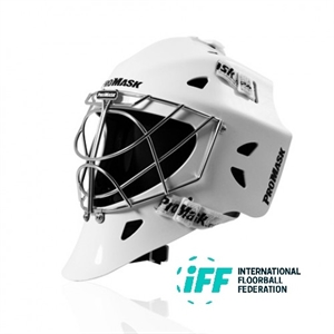 Målmands hjelm - Promask X9 Raptor - Hvid floorball hjelm / Ishockey hjelm